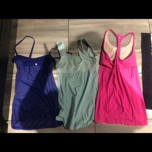 3 lululemon tanks